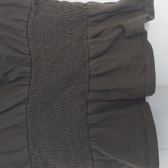 Express xs green cropped peplum - Picture 2 of 5